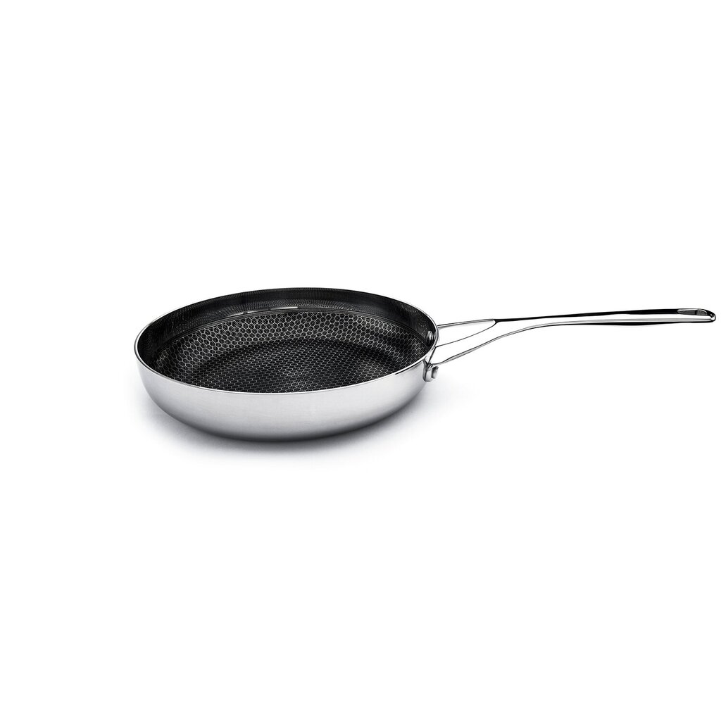 Crowd Cookware - Panna Blackbeard - Ø 24 cm - Nepiedegoša un nesaskrāpējama - Piemērota visu tipu krāsnīm - Nerūsējošā tērauda - Var mazgāt trauku mazgājamā mašīnā un lietot cepeškrāsnī cena un informācija | Pannas | 220.lv