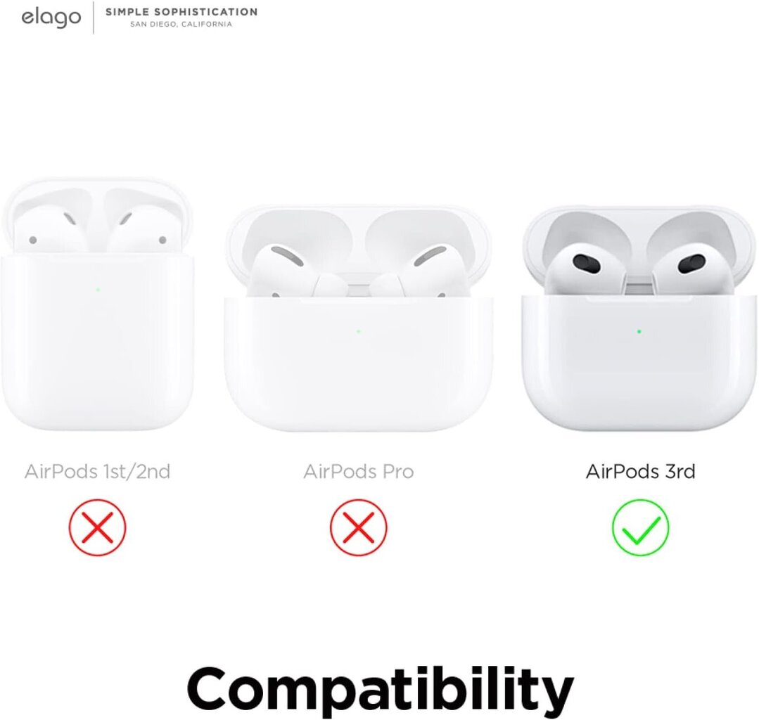 Elago AW5 autiņu maciņš AirPods 3, rozā cena un informācija | Austiņas | 220.lv