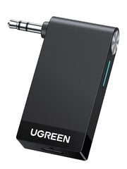 Ugreen Aux Bluetooth Adapter Car для рук -без звонков и музыки слушайте вождение, получатель Bluetooth Aux с Bluetooth 5.0 для автомобиля, наушников и динамиков цена и информация | Адаптеры и USB разветвители | 220.lv