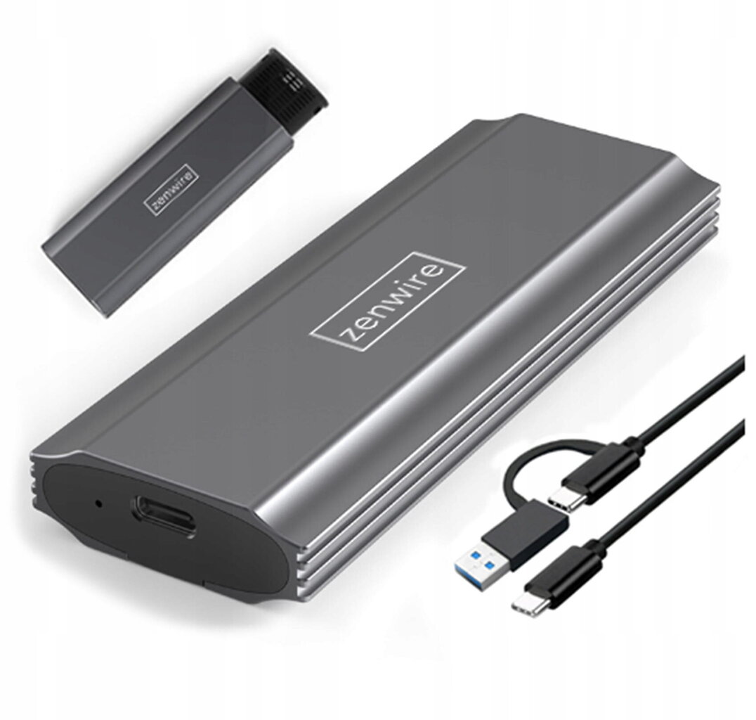 Kabatas SATA adapteris SSD korpuss NVME PCIe M.2 COMBO USB 3.0 USB-C 3.1 M2 цена и информация | Cieto disku somas un apvalki | 220.lv