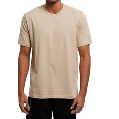 Crewneck t-shirt champion legacy for men's beige 218539ms073 218539MS073 цена и информация | Мужские футболки | 220.lv