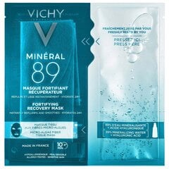 VICHY Mineral 89 Stiprinošā atjaunojošā salvetes tipa sejas maska cena un informācija | Sejas maskas, acu maskas | 220.lv