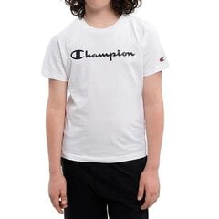 Crewneck t-shirt champion legacy bērniem white 306285ww001 306285WW001 cena un informācija | Zēnu krekli | 220.lv