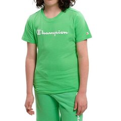 Crewneck t-shirt champion legacy for children's green 306285gs024 306285GS024 цена и информация | Рубашки для мальчиков | 220.lv