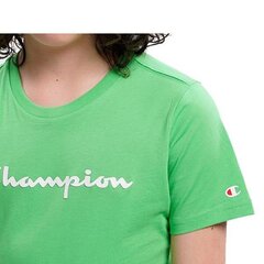 Crewneck t-shirt champion legacy bērniem green 306285gs024 306285GS024 cena un informācija | Zēnu krekli | 220.lv