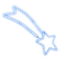 LED Ziemassvētku rotājums "Krītošā zvaigzne" (106x37 cm, zils) cena un informācija | Ziemassvētku dekorācijas | 220.lv