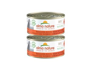 Almo Nature HFC Natural, kaķiem, vistas gaļa ar ķirbi 2x150g cena un informācija | Konservi kaķiem | 220.lv