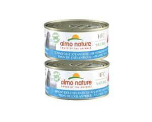 Almo Nature HFC Natural, kaķiem, Atlantijas okeāna tuncis 2x150g cena un informācija | Konservi kaķiem | 220.lv