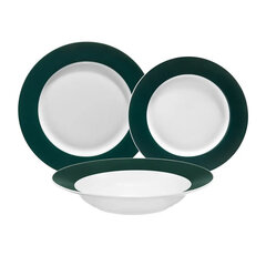 Набор тарелок Ambition Aura Green, 18 шт. цена и информация | Посуда, тарелки, обеденные сервизы | 220.lv