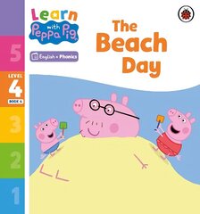 Learn with Peppa Phonics Level 4 Book 4 - The Beach Day (Phonics Reader) cena un informācija | Grāmatas pusaudžiem un jauniešiem | 220.lv