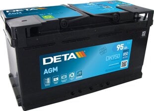 Aккумулятор Deta DK950 AGM 95Ah, 850A цена и информация | Аккумуляторы | 220.lv