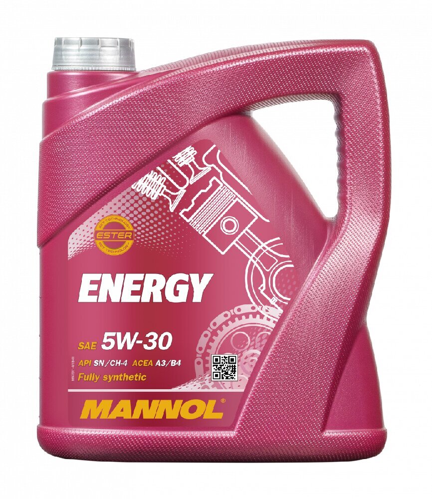 Mannol Energy 5W-30 Fully Synthetic, 4L cena un informācija | Motoreļļas | 220.lv