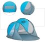 Pašizplešanās pludmales telts NILS CAMP NC3142 BIG zila cena un informācija | Teltis | 220.lv