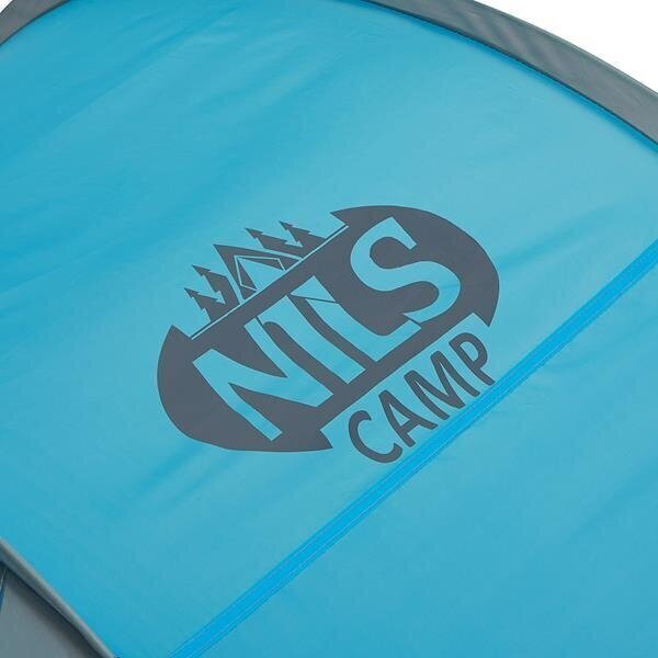 Pašizplešanās pludmales telts NILS CAMP NC3142 BIG zila цена и информация | Teltis | 220.lv