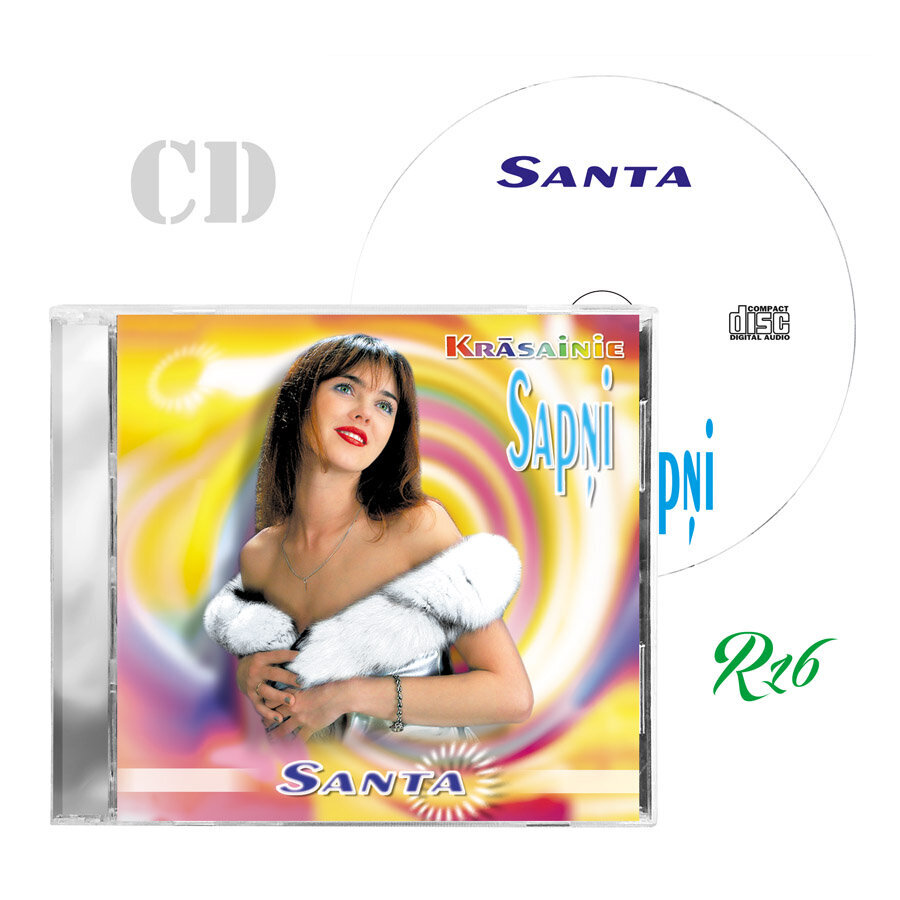 CD SANTA KASPARSONE - "Krāsainie Sapņi" cena un informācija | Vinila plates, CD, DVD | 220.lv