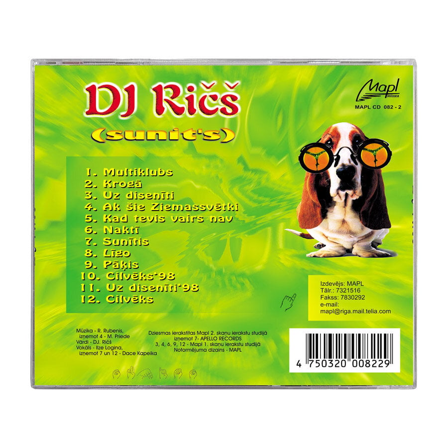 CD DJ RIČŠ - Sunit's cena un informācija | Vinila plates, CD, DVD | 220.lv