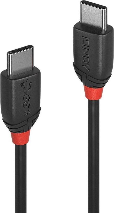 1.5m USB 3.2 Type C to C kabelis, Black Line Lindy 36907 цена и информация | Savienotājkabeļi | 220.lv