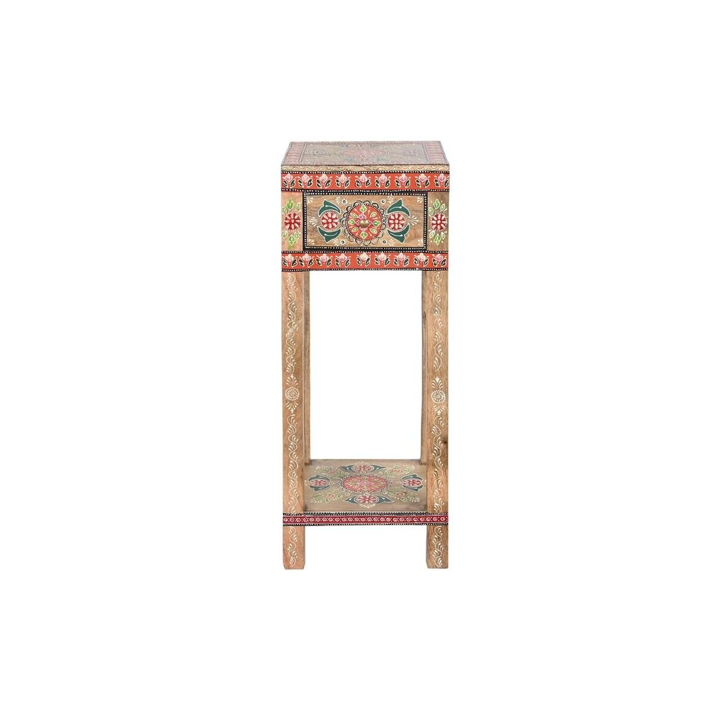 Mazs galdiņš DKD Home Decor Dabisks Daudzkrāsains Akrīls Mango koks (30,5 x 31 x 80,5 cm) cena un informācija | Žurnālgaldiņi | 220.lv