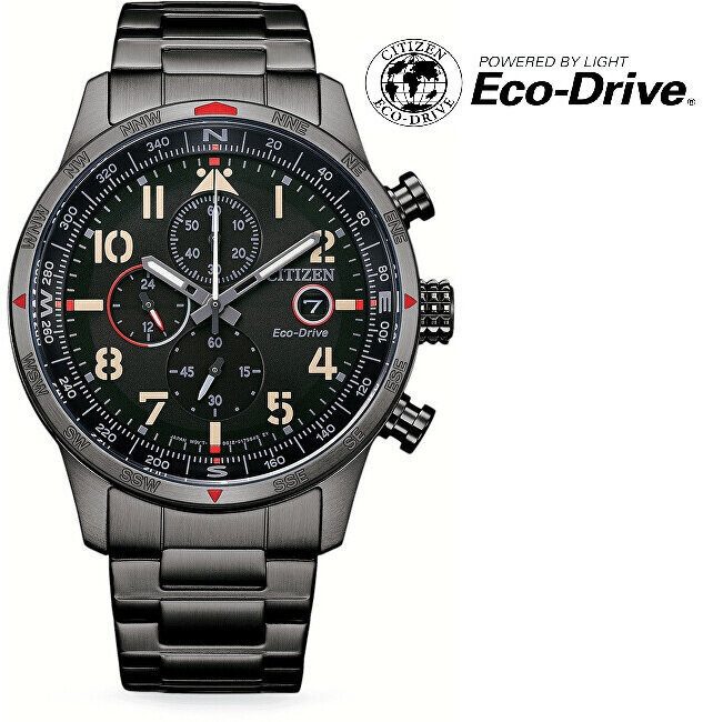 Citizen Eco-Drive Pilot CA0797-84E цена и информация | Vīriešu pulksteņi | 220.lv