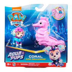 Figūriņa Paw Patrol (Ķepu Patruļa) Aqua Hero Pups Coral 6066150, rozā cena un informācija | Rotaļlietas meitenēm | 220.lv