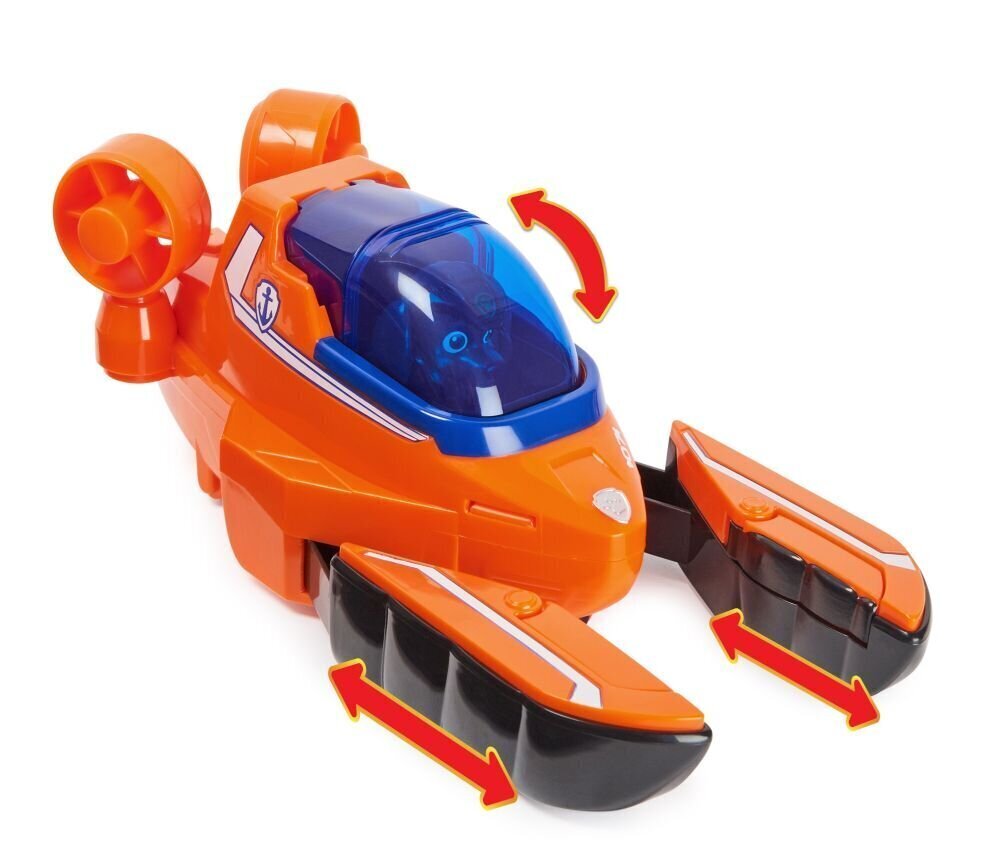 Transportlīdzeklis Paw Patrol (Ķepu Patruļa) Aqua Theamed Zuma 6066143, oranžs cena un informācija | Rotaļlietas zēniem | 220.lv