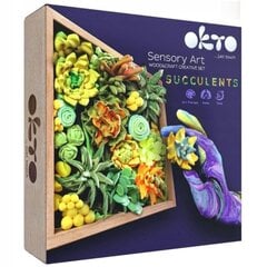 Творческий набор Wood&Craft DIY Succulents - Energy 21x21cm цена и информация | Принадлежности для рисования, лепки | 220.lv