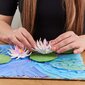 Radošais komplekts Modelēšanas masa - 3D glezna Water lillies (30*40 cm) cena un informācija | Modelēšanas un zīmēšanas piederumi | 220.lv