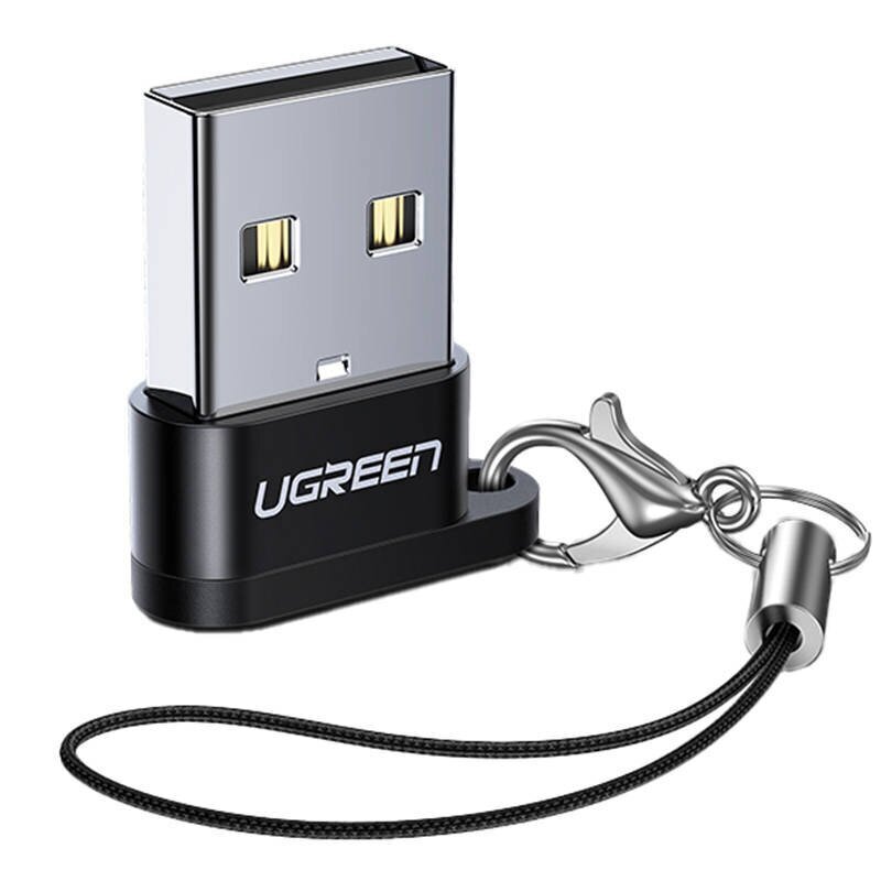 UGREEN USB-C to USB-A 2.0 bluetooth adapter (black) цена и информация | Adapteri un USB centrmezgli | 220.lv