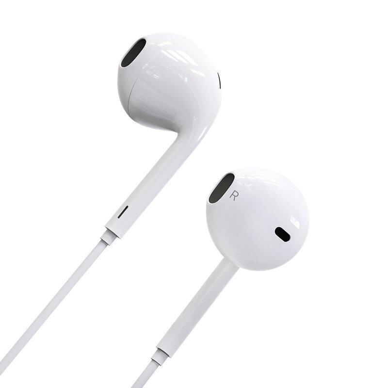 Borofone Earphones BM30 Original Series with microphone white цена и информация | Austiņas | 220.lv