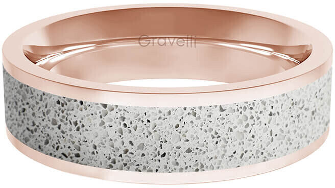 Gravelli Gredzens ar betonu Fusion Bold bronze / pelēks GJRWRGG111 cena un informācija | Gredzeni | 220.lv