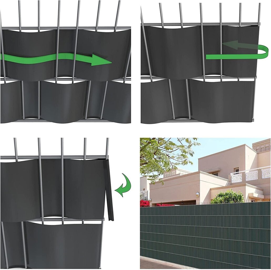 Žoga josla Bauswern Rattan, 2,55 x 0,19 m cena un informācija | Žogi un piederumi | 220.lv