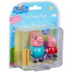 Character Options - Peppa Pig Twin Figure Pack Bedroom Scene Card / from Assort (English) cena un informācija | Rotaļlietas zēniem | 220.lv