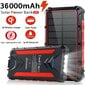 Power Bank Feegar 36000mah 20W 4x USB-C QI Solar Power Bank цена и информация | Lādētāji-akumulatori (Power bank) | 220.lv