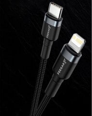 Kabelis Feegar kabelis USB-C Lightning PD 20W neilons iPad iPhone 14 13 Pro 12 11 10 X 8 7 cena un informācija | Savienotājkabeļi | 220.lv