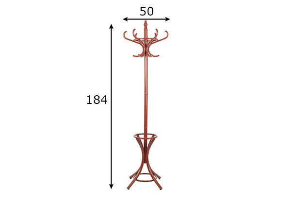 Drēbju pakaramais, brūns cena un informācija | Drēbju pakaramie | 220.lv