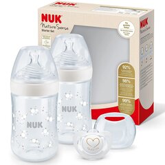 Набор двойных бутылочек NUK Nature Sense | 0-6 месяцев | 2 бутылочки Anti-Colic (260 мл) с дисплеем контроля температуры цена и информация | Бутылочки и аксессуары | 220.lv