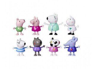 Figūriņu komplekts Hasbro - Peppa Pig, George Pig, Suzy Sheep, Danny Dog, Penny Polar Bear, Carol Cow, Emily Elephant, & Dr. Polar Bear Mini Figure 8-Pack cena un informācija | Rotaļlietas zēniem | 220.lv