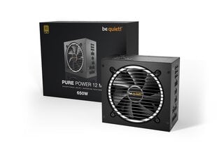 Be Quiet! Pure Power 12 M - 650 W BN342 цена и информация | Блоки питания (PSU) | 220.lv