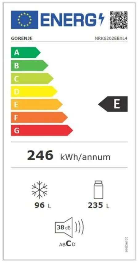 Gorenje NRK6202EBXL4 цена и информация | Ledusskapji | 220.lv