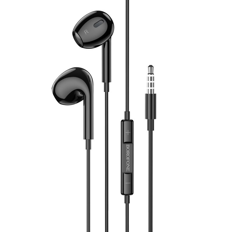 Borofone Earphones BM80 Max Gorgeous with microphone black цена и информация | Austiņas | 220.lv