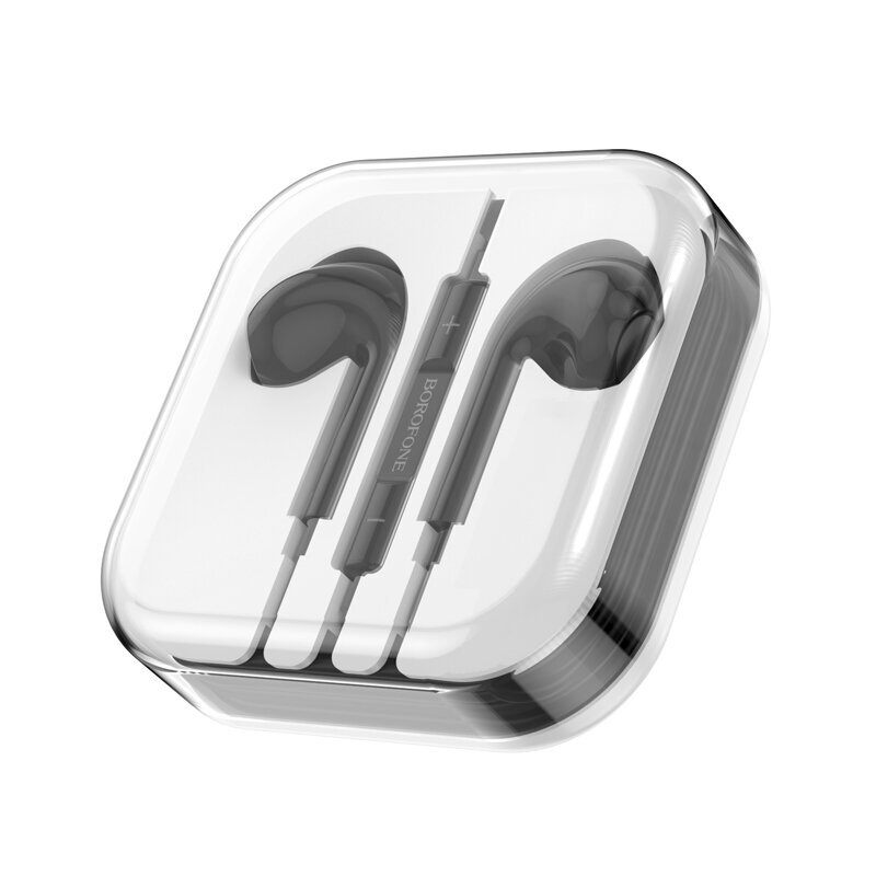 Borofone Earphones BM80 Max Gorgeous with microphone black cena un informācija | Austiņas | 220.lv