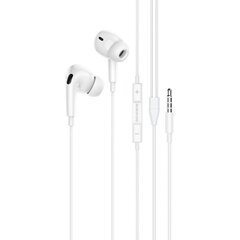 Borofone Earphones BM80 Pro Elegant with microphone white цена и информация | Наушники с микрофоном Asus H1 Wireless Чёрный | 220.lv