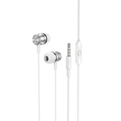 Borofone Earphones BM75 Platinum Metal silver цена и информация | Наушники с микрофоном Asus H1 Wireless Чёрный | 220.lv