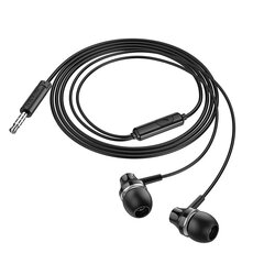 Borofone Earphones BM74 Singer black цена и информация | Наушники с микрофоном Asus H1 Wireless Чёрный | 220.lv