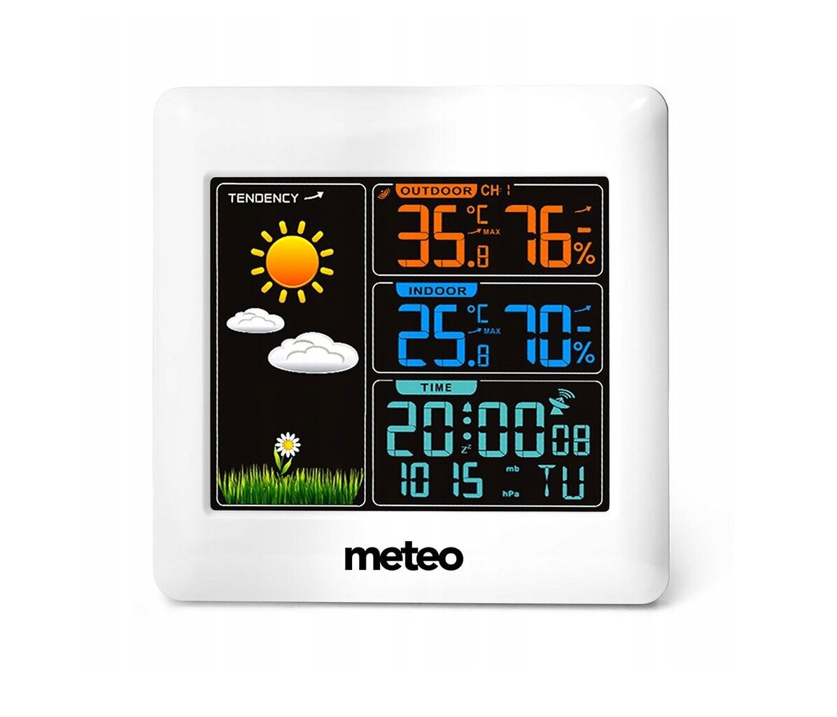 Meteoroloģiskā stacija, Bezvadu iekštelpu un āra temperatūras mērīšana cena un informācija | Meteostacijas, āra termometri | 220.lv