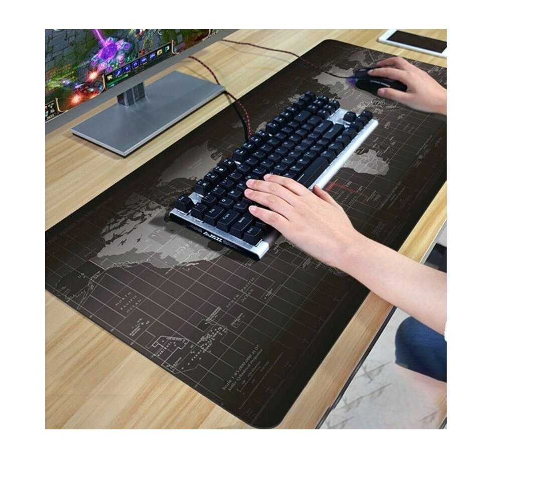 Mouse Pad XXL - karte, 40cm x 90cm cena un informācija | Peles | 220.lv