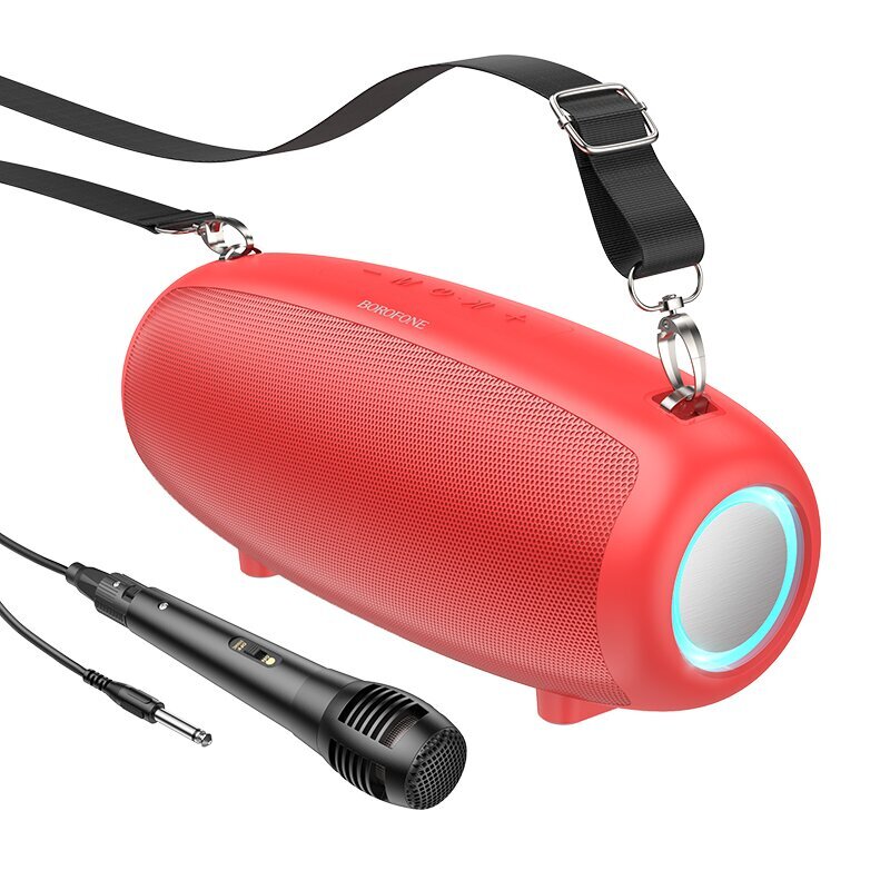 Borofone Portable Bluetooth Speaker BP13 Dazzling with microphone red цена и информация | Skaļruņi | 220.lv