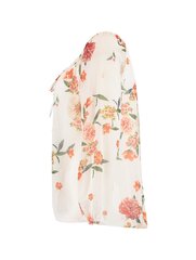 Hailys женская блузка CARA2081*01, белый/оранжевый 4067218419969 цена и информация | Женские блузки, рубашки | 220.lv