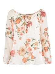Hailys женская блузка CARA2081*01, белый/оранжевый 4067218419969 цена и информация | Женские блузки, рубашки | 220.lv