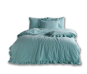 Хлопковое постельное белье MINERAL BLUE 160x200 STONEWASHED цена и информация | Комплекты постельного белья | 220.lv